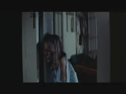 Halloween movie scene from 1978. Michael Myers doing sit-ups